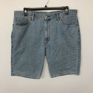 Levi's 505 Men Regular Fit Blue Denim Jean Shorts Size 38 Cotton M087 -17